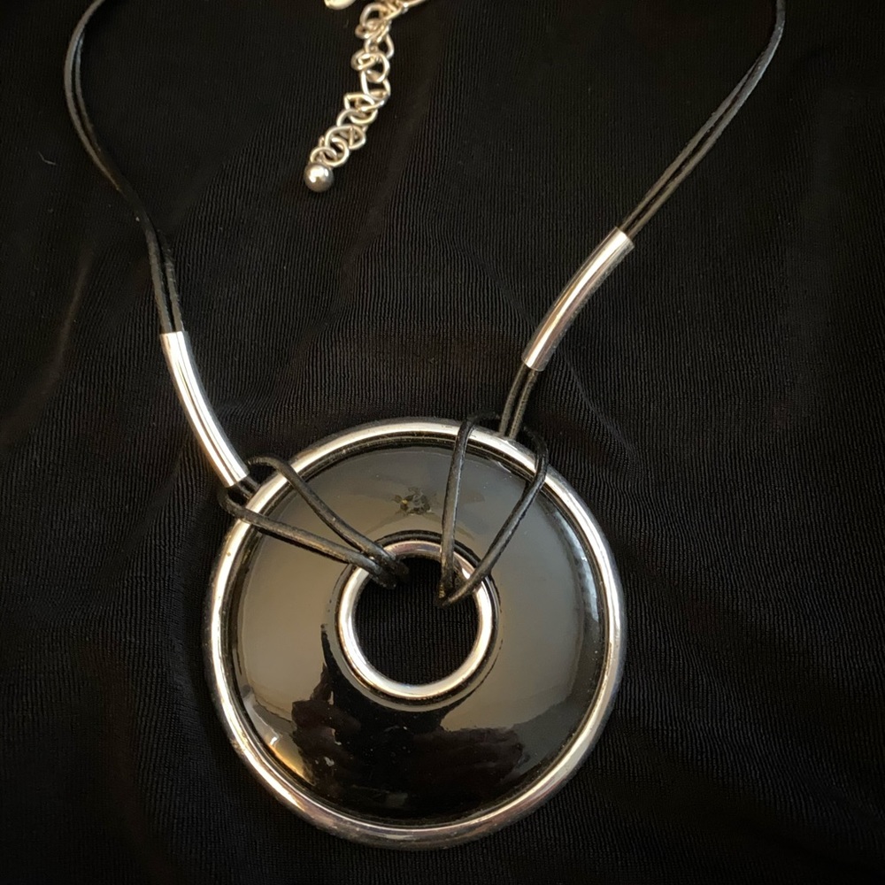 Chico’s black rope necklace